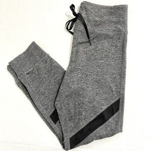Walkpop Grey Black Stripe Athletic Activewear Leggings Women’s XS